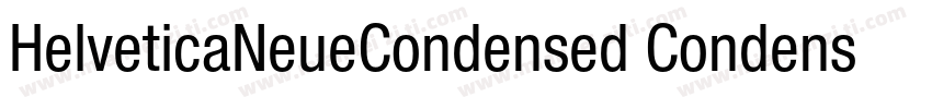 HelveticaNeueCondensed CondensedBod字体转换